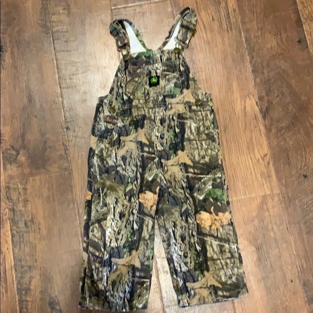 John Deere Toddler Boy Mossy Oak Camo Overall bib